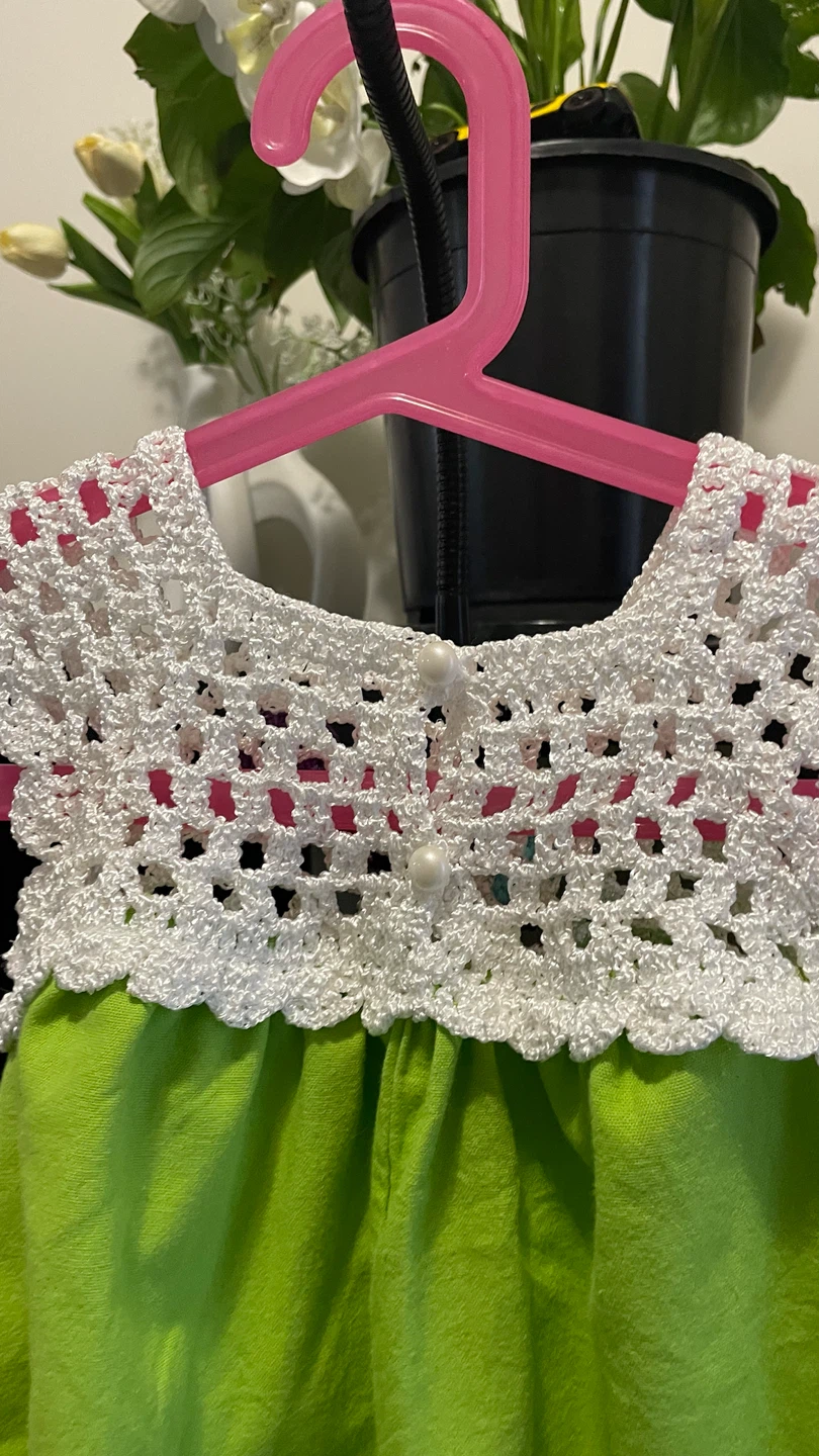 Crocheted Top Dress for girls 1-2 years old - photo 4