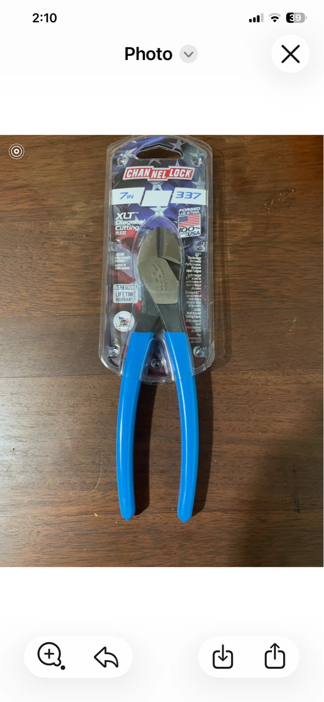 Channel Lock 7-Inch XLT Diagonal Cutting Pliers 337