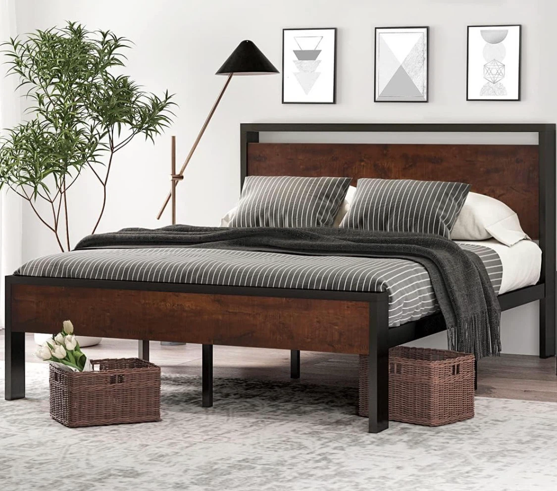 Full Bed Set - Metal Bed Frame +  Queen Mattress - photo 4