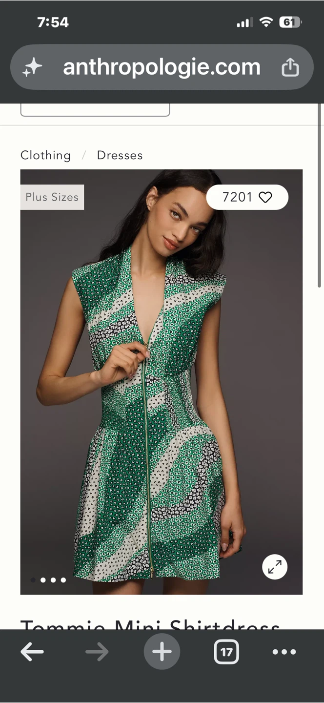 BNWT Anthropologie Tommie Mini Shirt Dress Size M