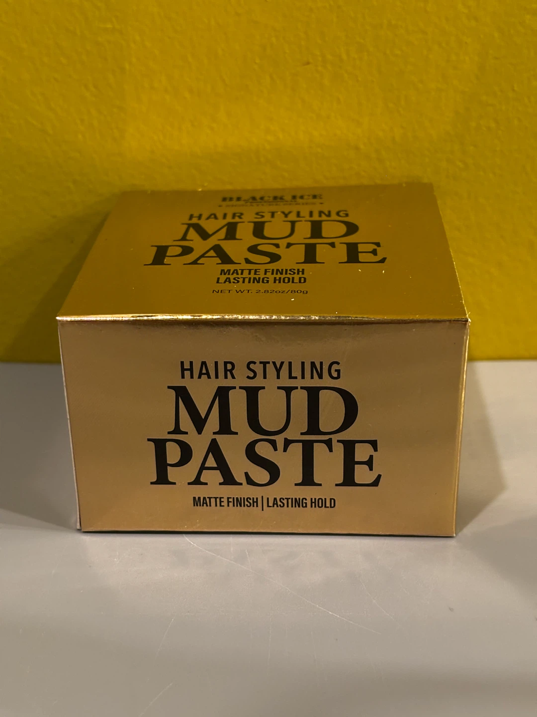 Black Ice Hair Styling Mud Paste - Matte Finish, Lasting Hold