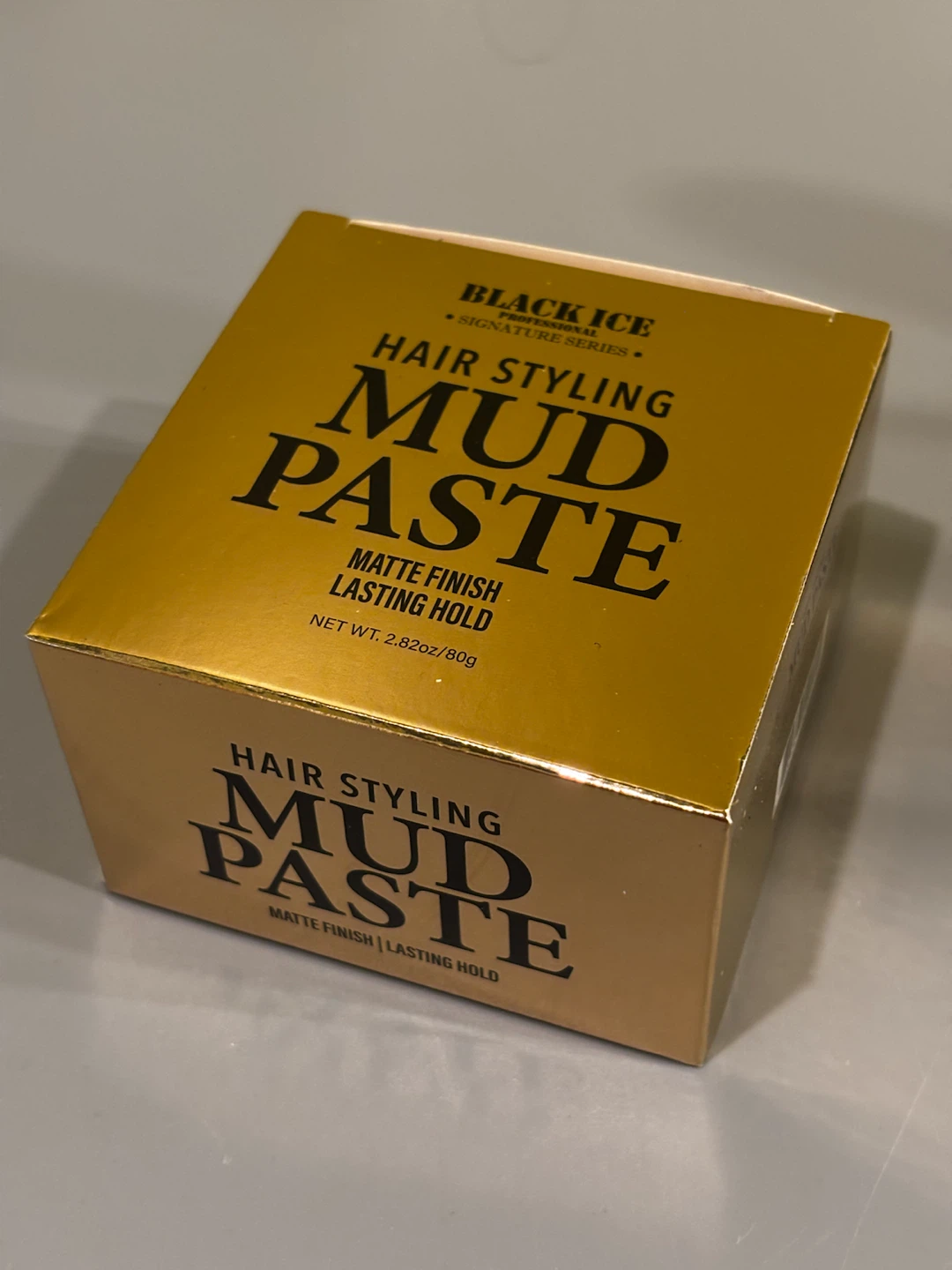 Black Ice Hair Styling Mud Paste - Matte Finish, Lasting Hold - photo 2