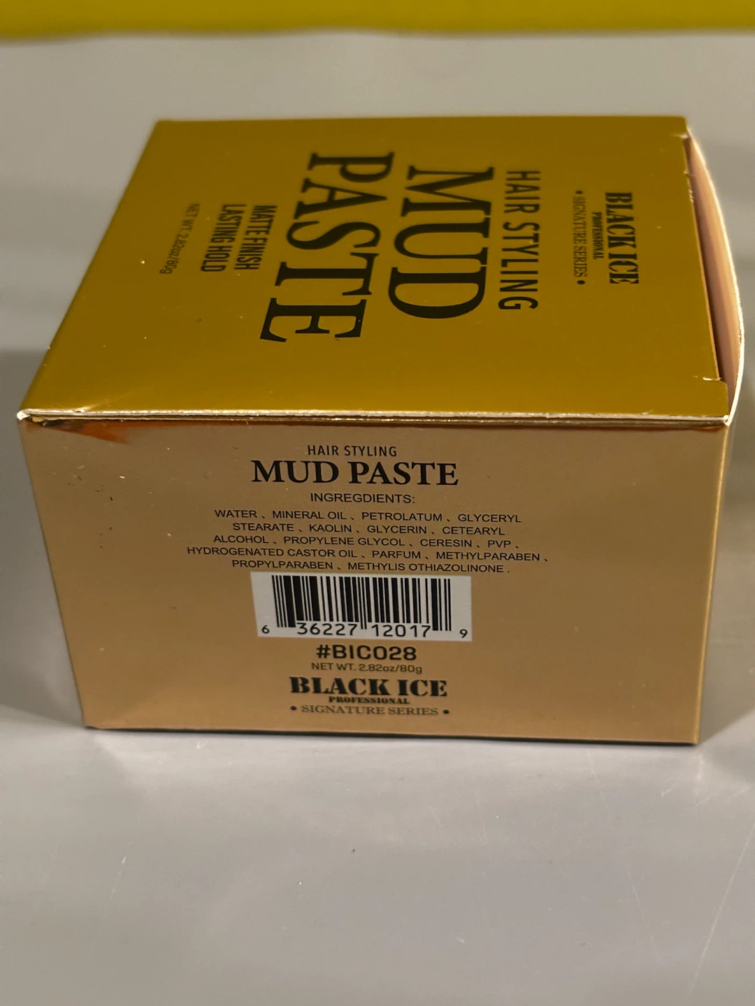 Black Ice Hair Styling Mud Paste - Matte Finish, Lasting Hold - photo 3