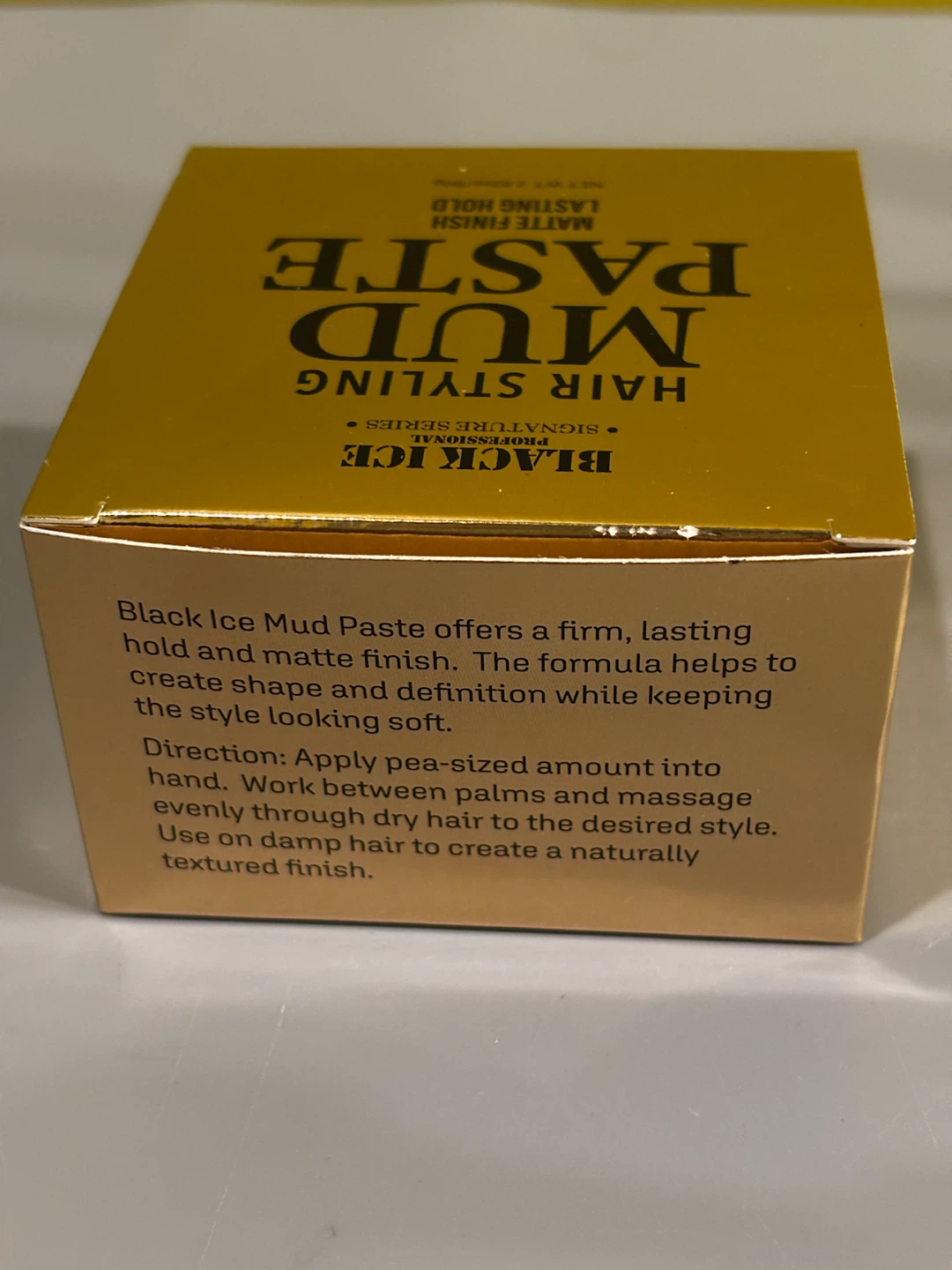 Black Ice Hair Styling Mud Paste - Matte Finish, Lasting Hold - photo 4