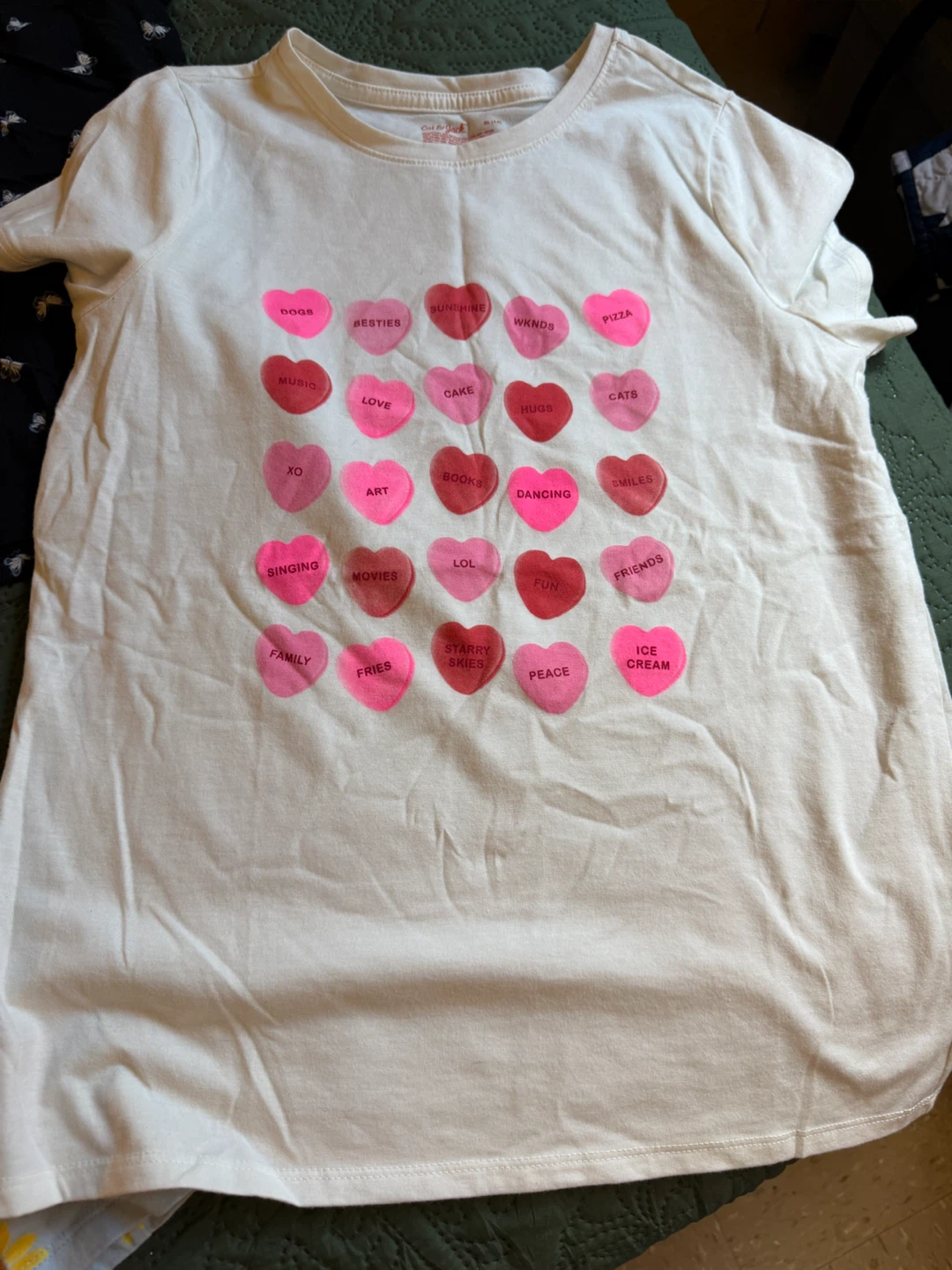 4 tee shirts Cat & Jack Girls XL (14) Graphic T-Shirt - photo 2