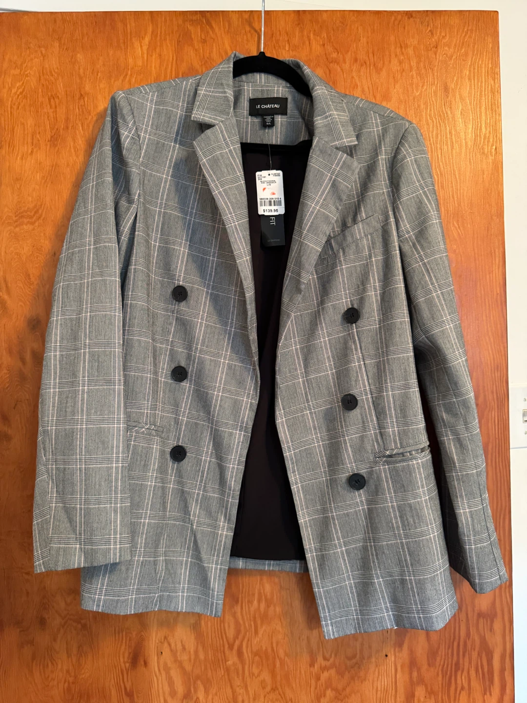 Le Château Plaid Blazer - Size Large