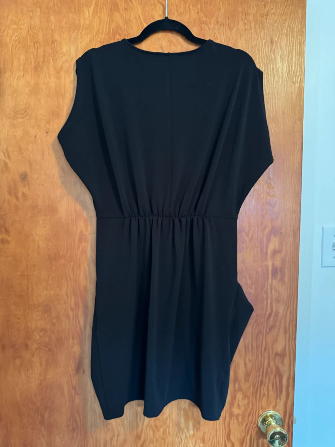 Vince Camuto Black Cap Sleeve Wrap Dress - photo 2