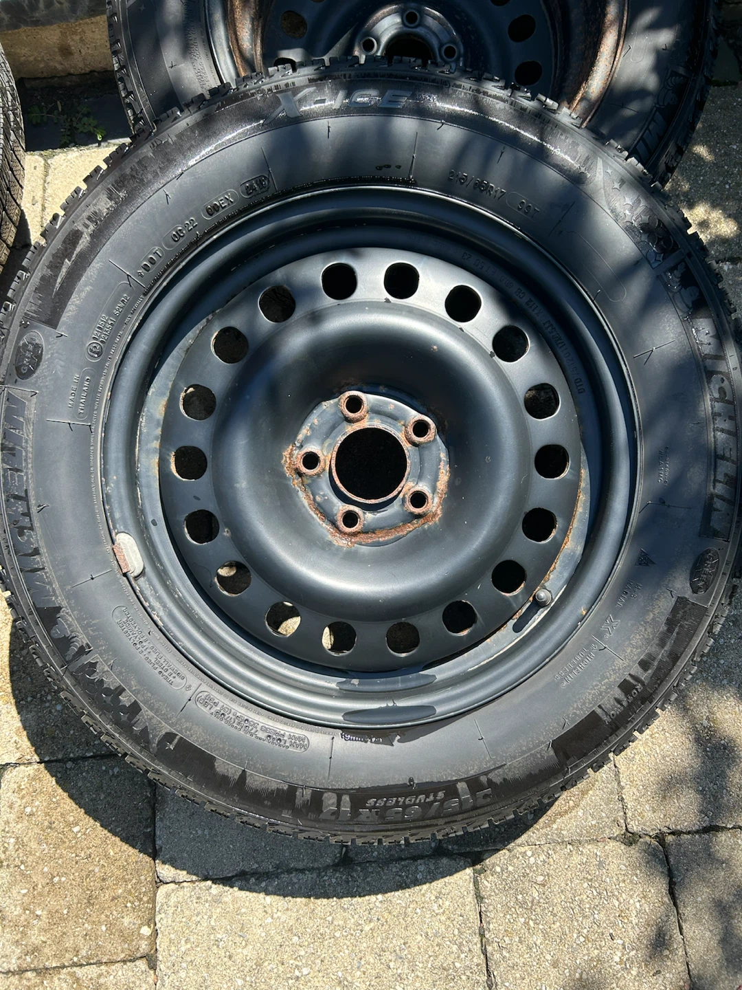 Studless Michelin X-Ice 215/65 R17 (With Rims) - photo 3