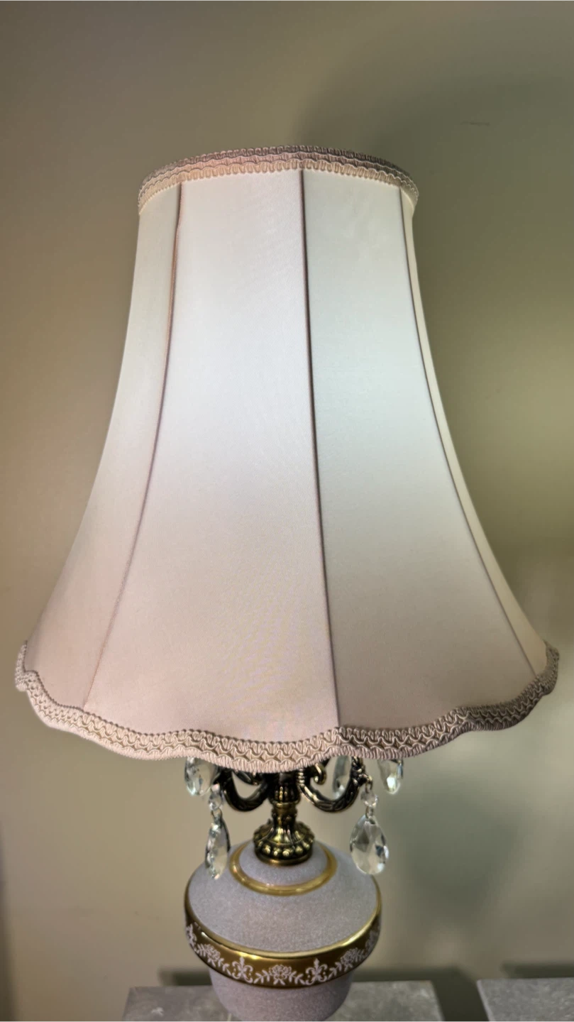 Vintage Crystal Accent Table Lamps - Pair - photo 5
