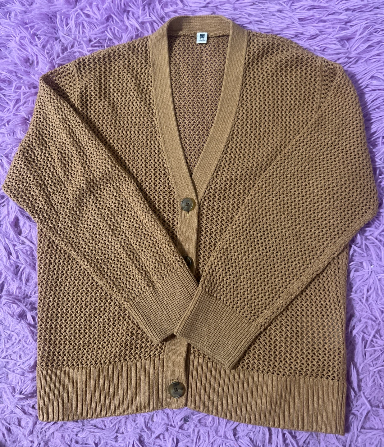 UNIQLO Brown Knit Cardigan