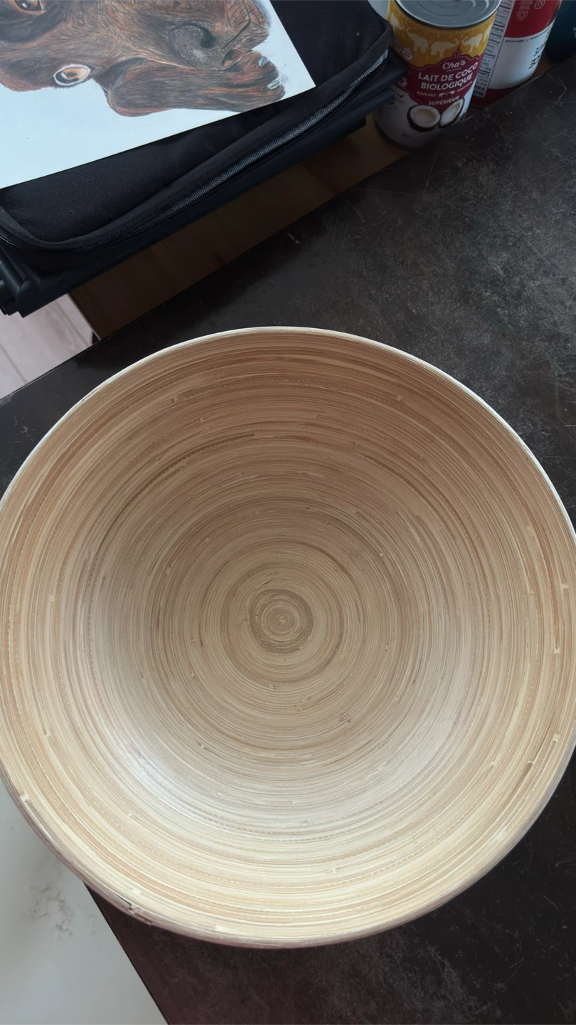 IKEA Bamboo Serving Bowl - photo 4