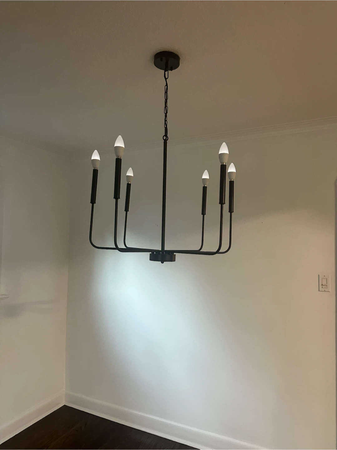 Black 6-Light Chandelier - photo 3