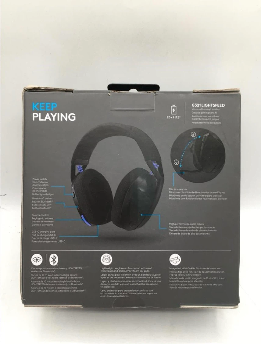 Logitech G321 Lightspeed Wireless Bluetooth Gaming - photo 2