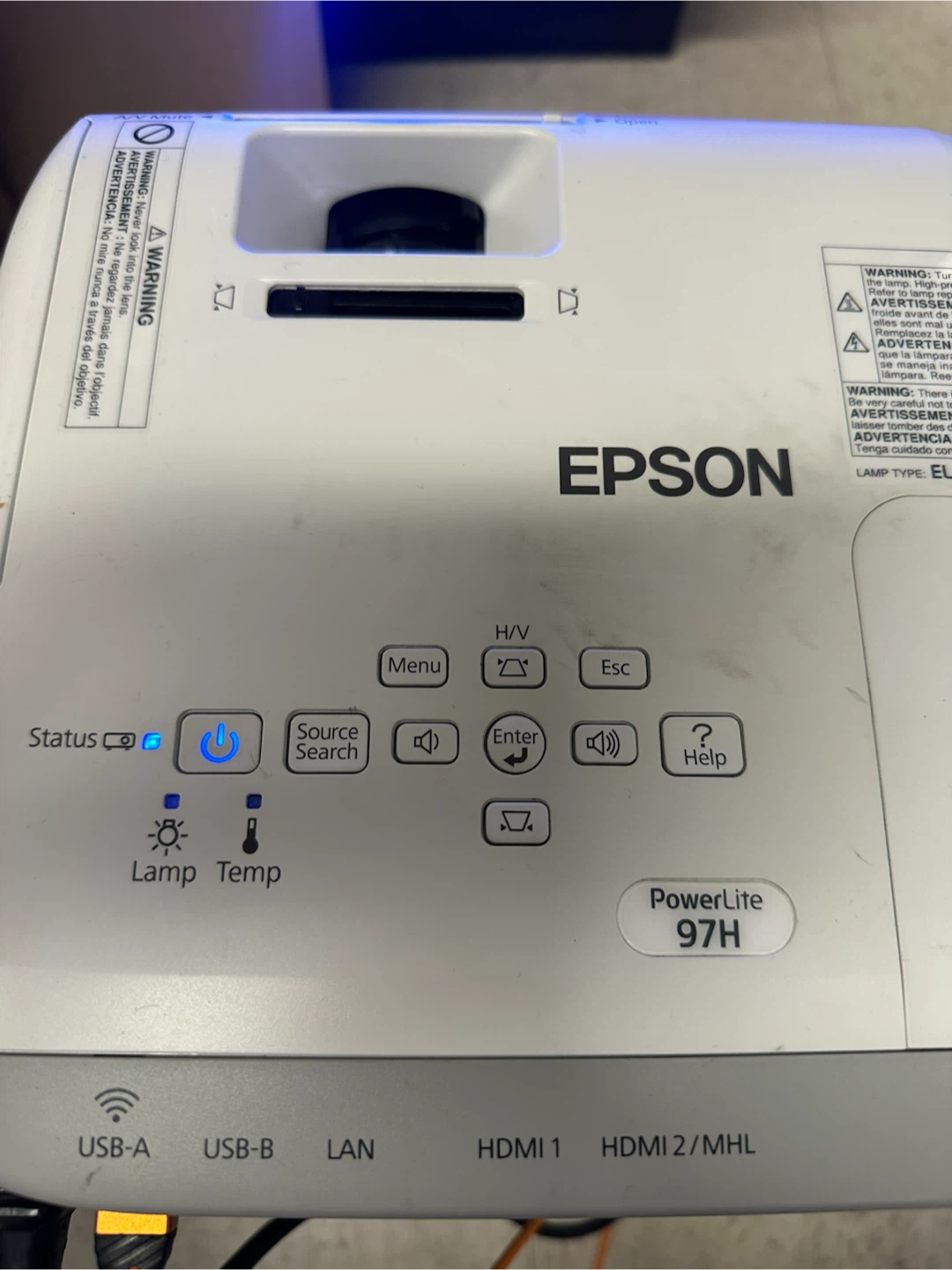 Epson PowerLite 97H Projector - photo 4