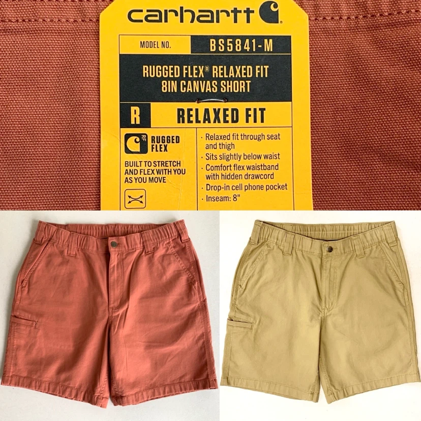 Carhartt Mens Canvas Shorts Relaxed Fit 8” Inseam NEW