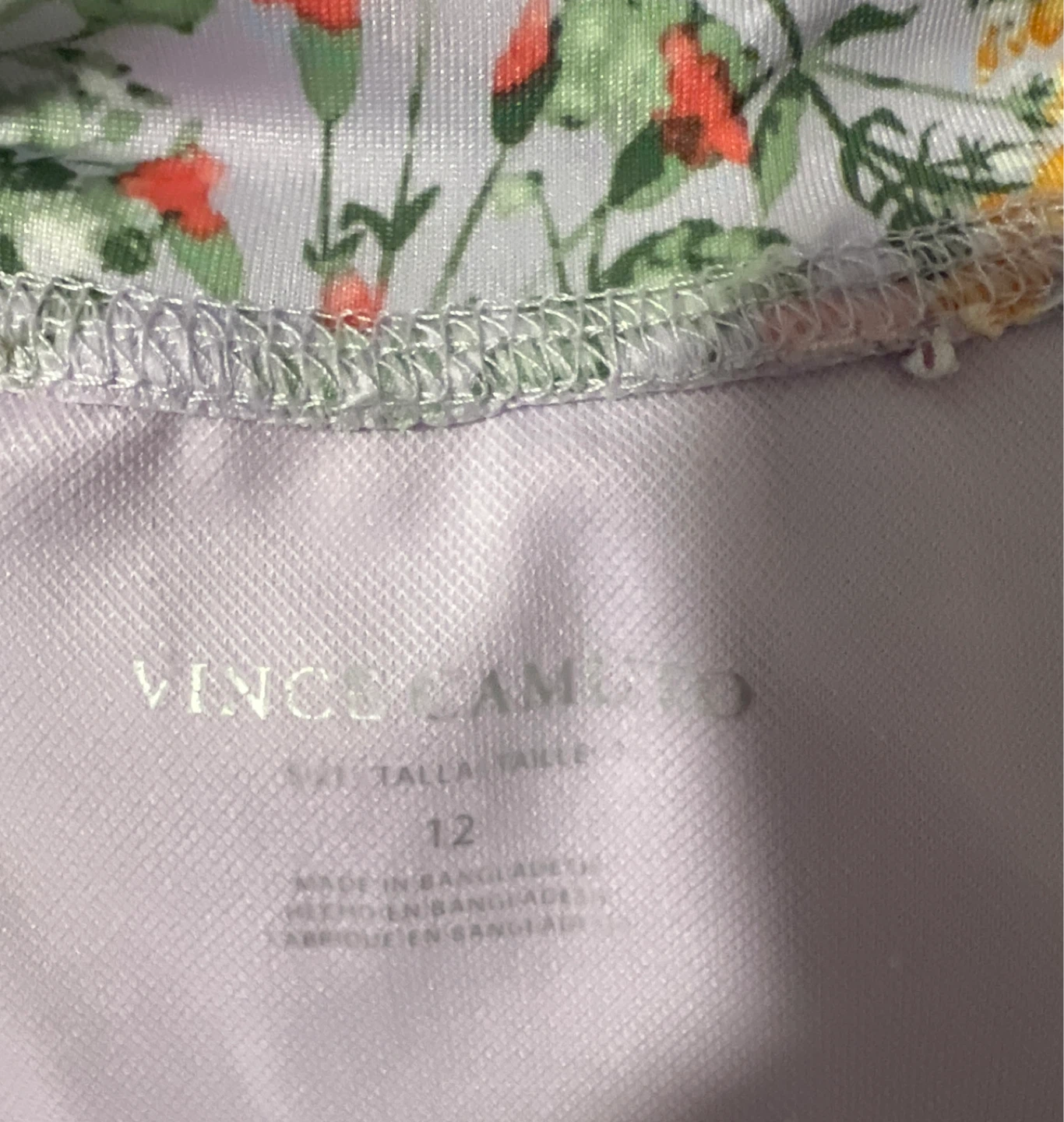 Vince Camuto Floral Rash Guard Swimsuit Size 12 - photo 4