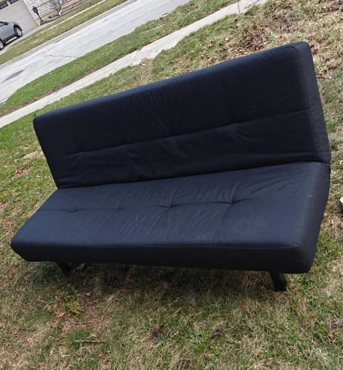 Like 🆕- IKEA Black Futon Sofa Bed