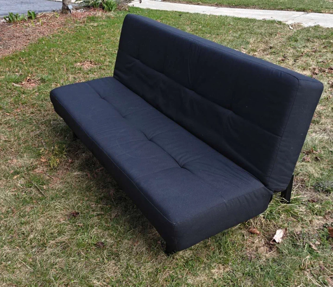 Like 🆕- IKEA Black Futon Sofa Bed - photo 2