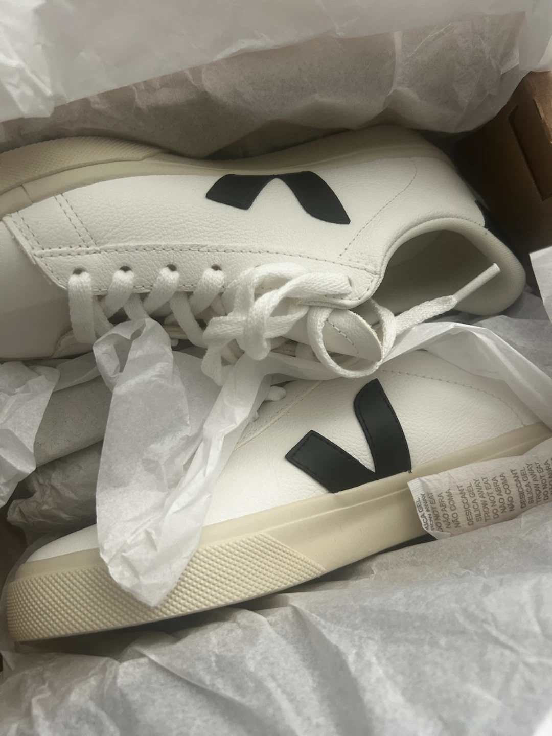Veja Sneakers White with Black Logo - photo 2