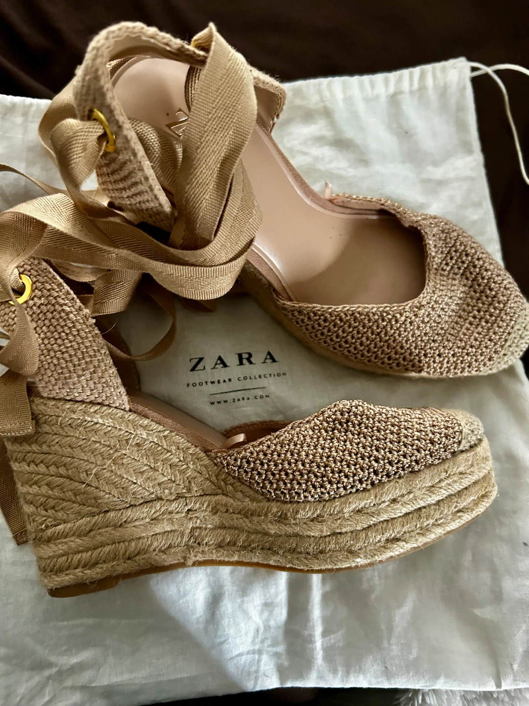 ZARA Espadrille Wedge Sandals
