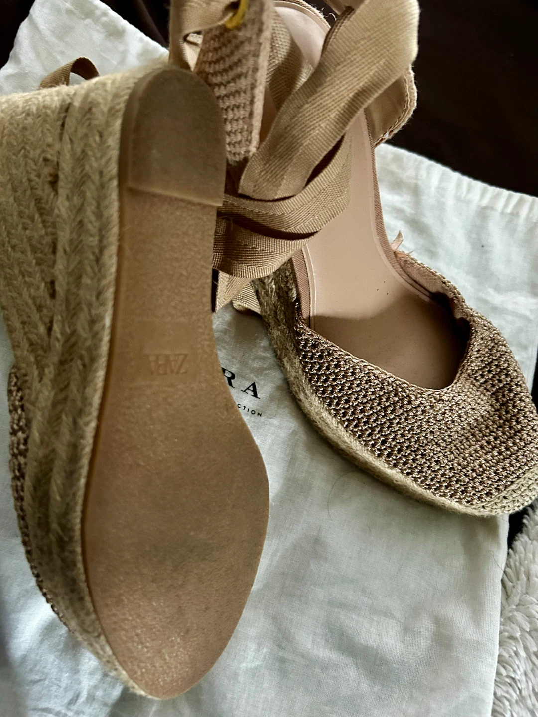 ZARA Espadrille Wedge Sandals - photo 4