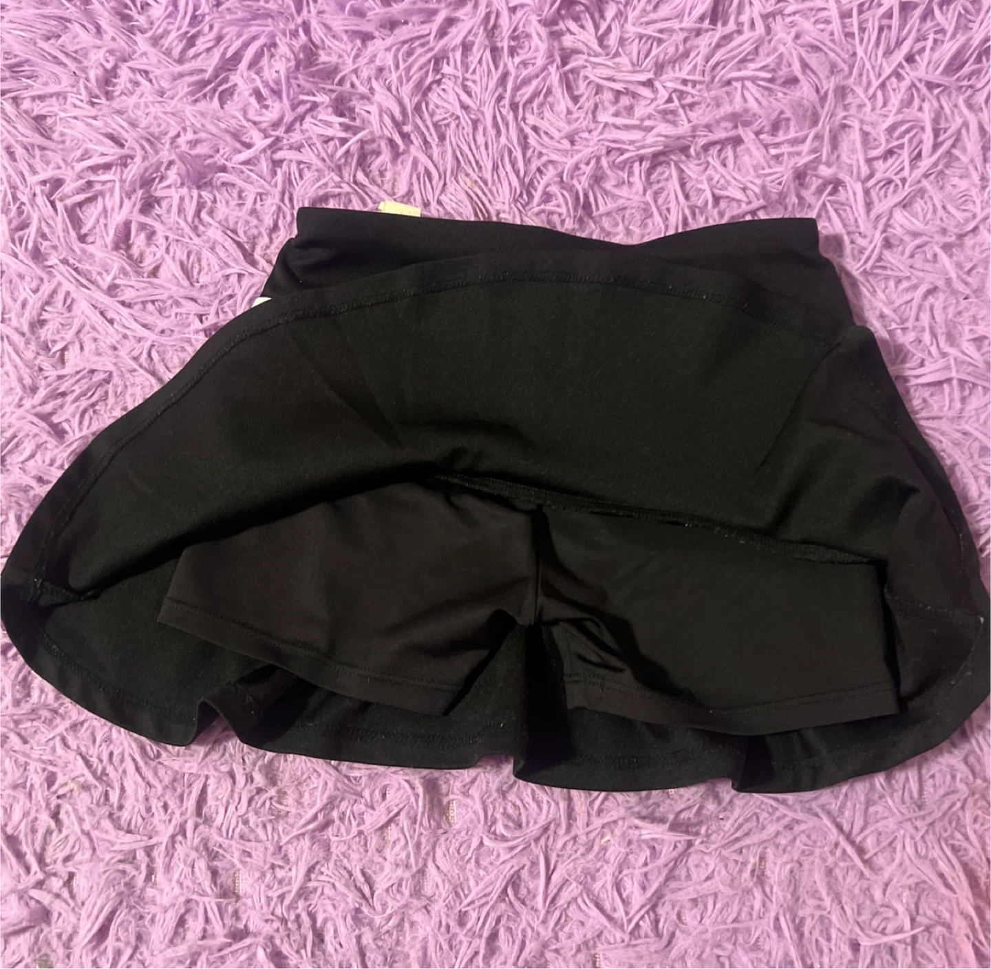 Adidas Black Skirt with Built-in Shorts Size 4 - photo 3