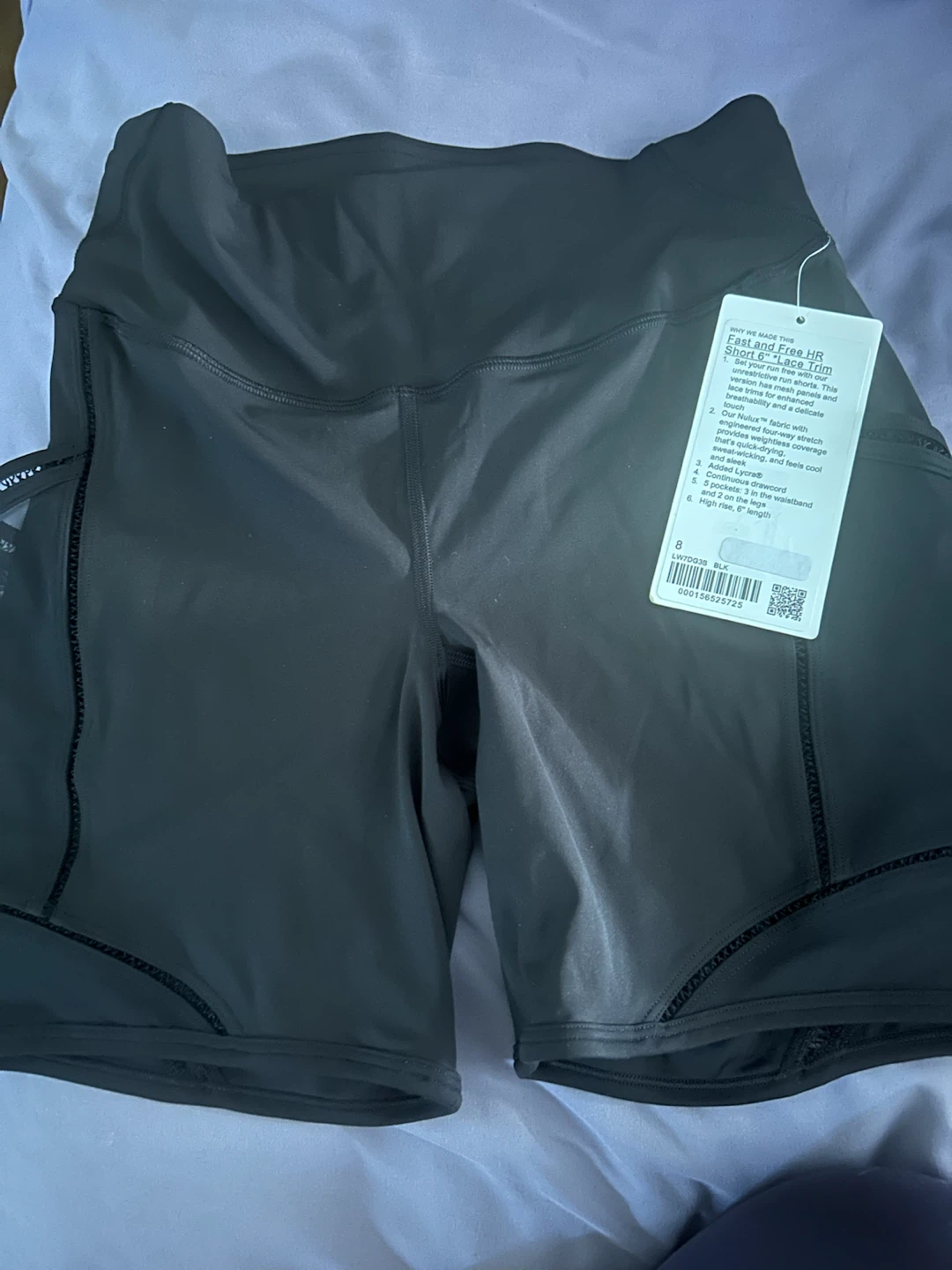 Lululemon Fast and Free HR Short 6" Black Size 8 - photo 5