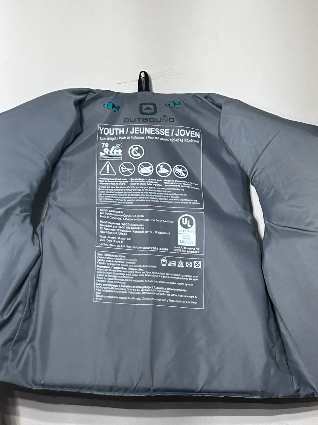 Outbound Youth Life Vest - Teal - photo 2