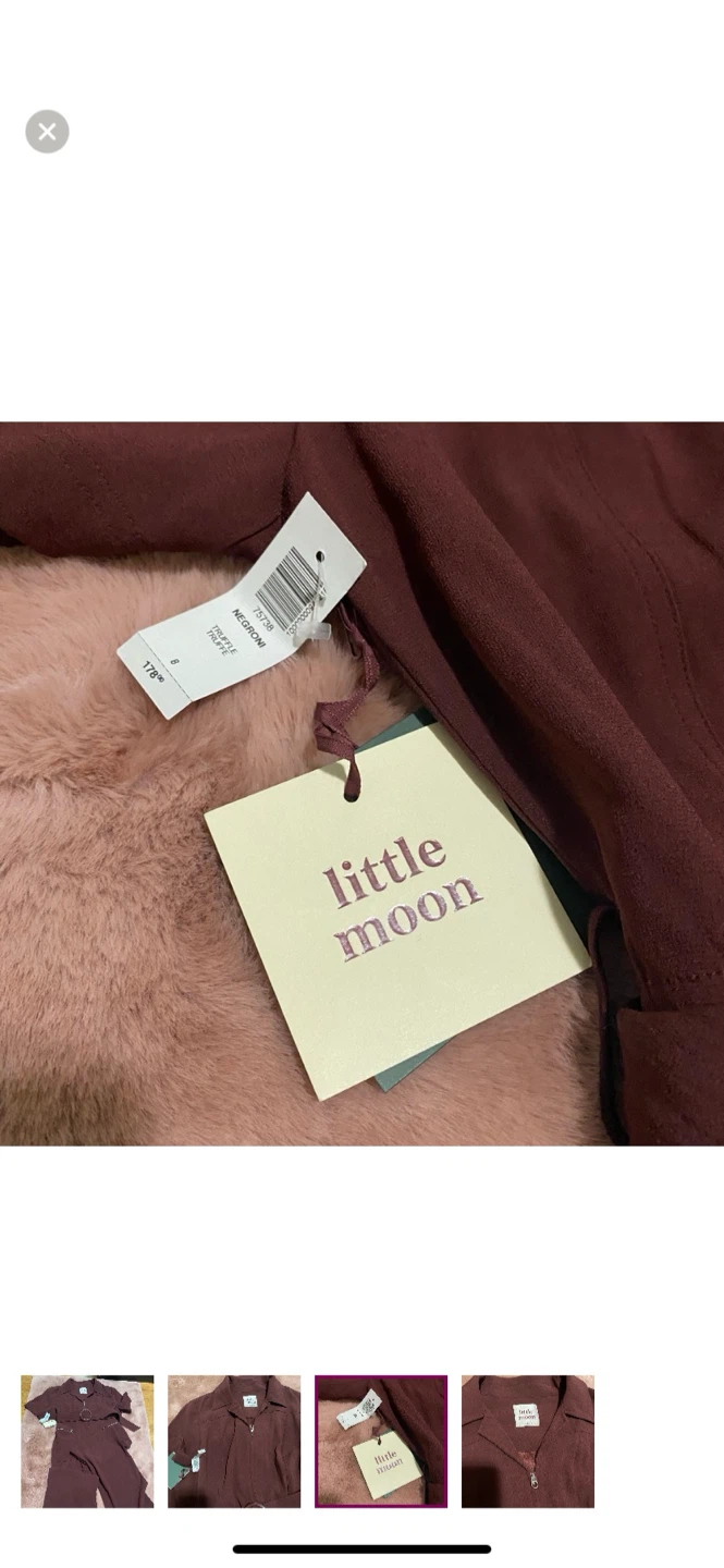 Little Moon Burgundy Jumpsuit - Medium - photo 2