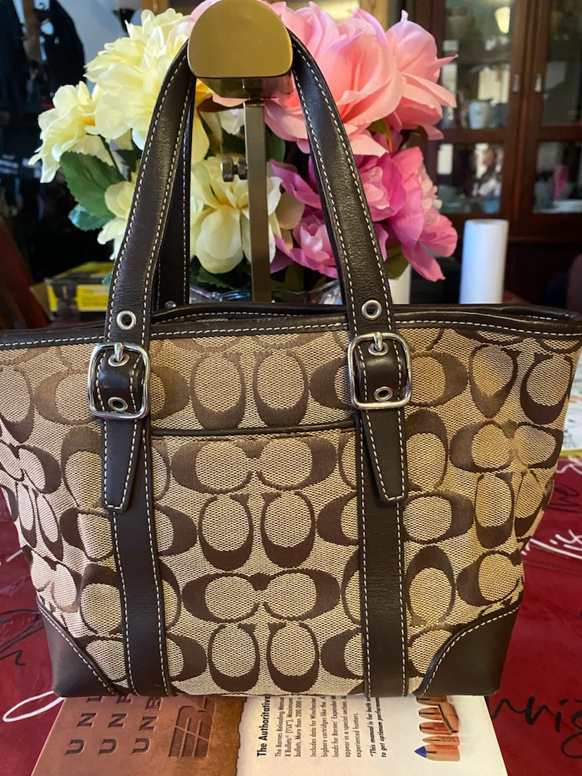 Coach Signature Canvas Tote Bag