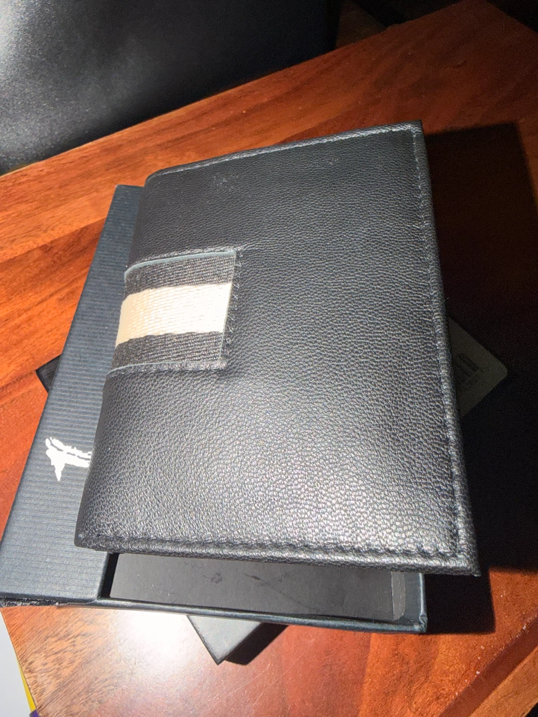 1...like no other Black Leather Bifold Wallet RFID Protected NIB