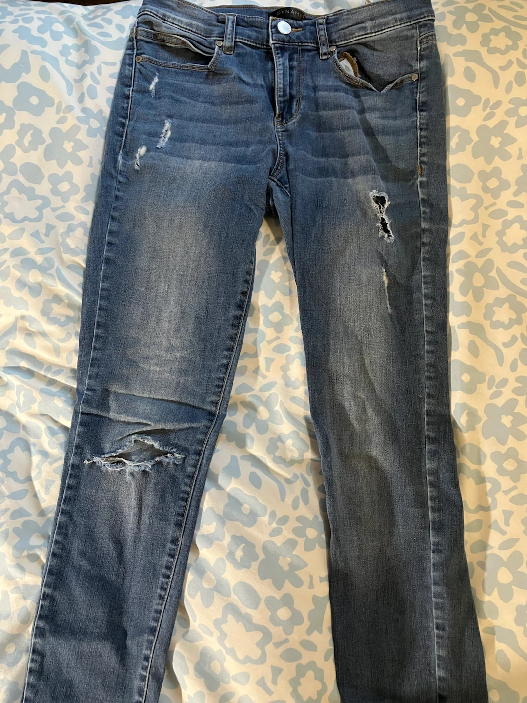 Dynamite Distressed Blue Denim Jeans