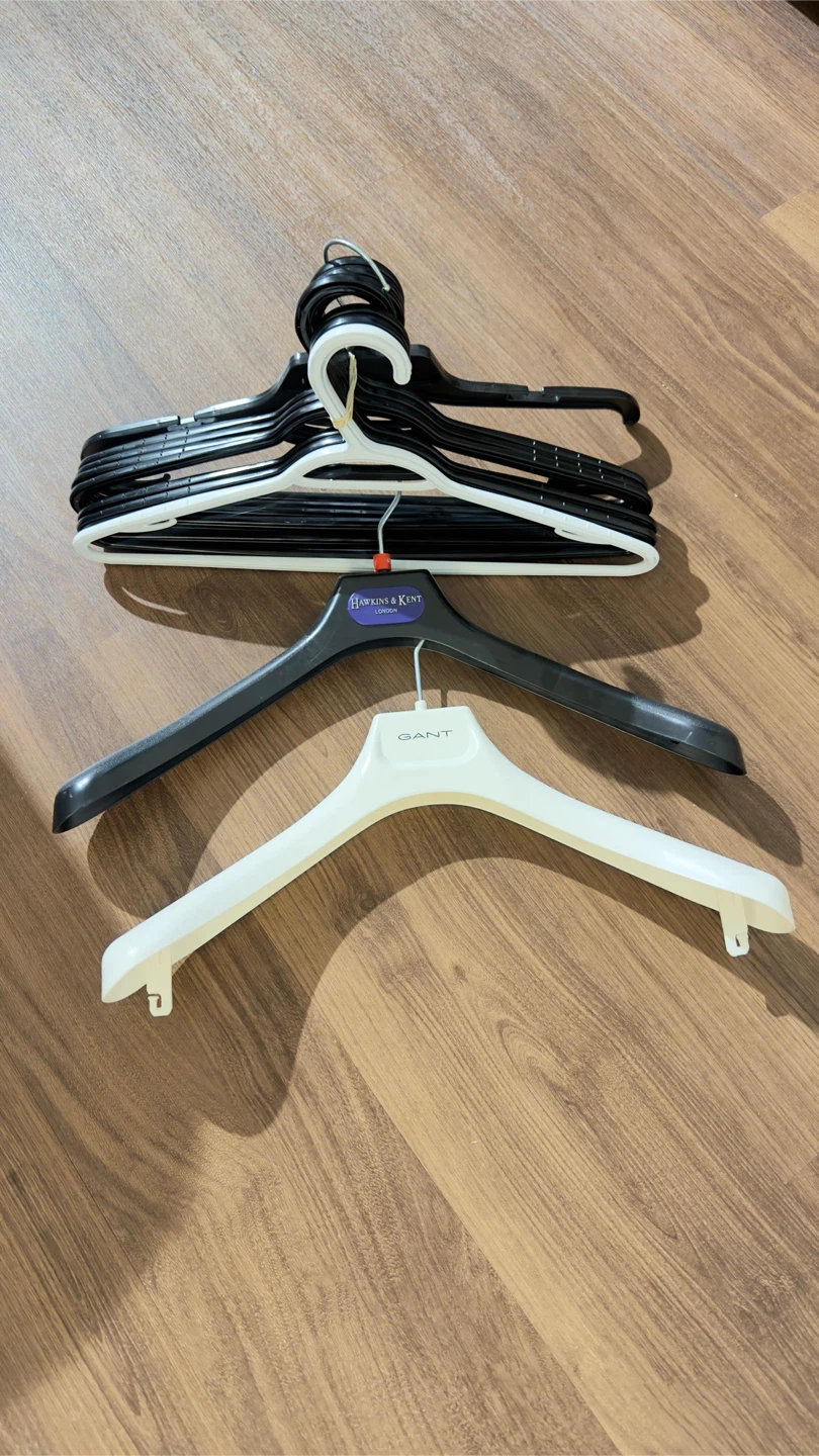 Black and White Clothes Hangers