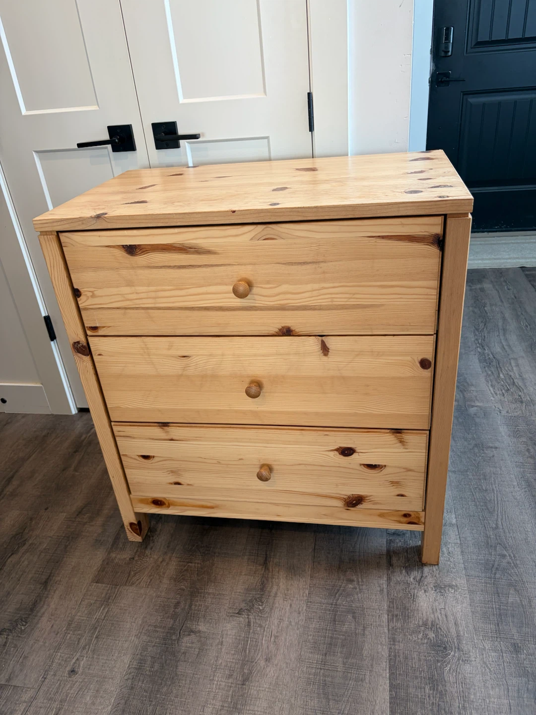 IKEA Wooden dresser with 3 drawers