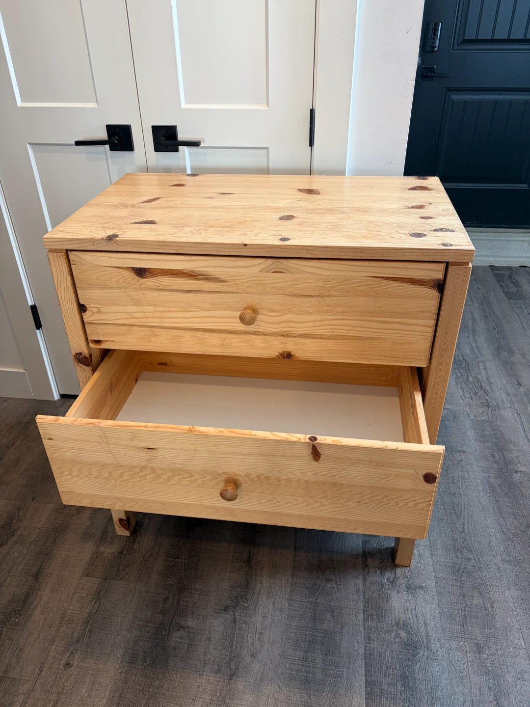 IKEA Wooden dresser with 3 drawers - photo 3