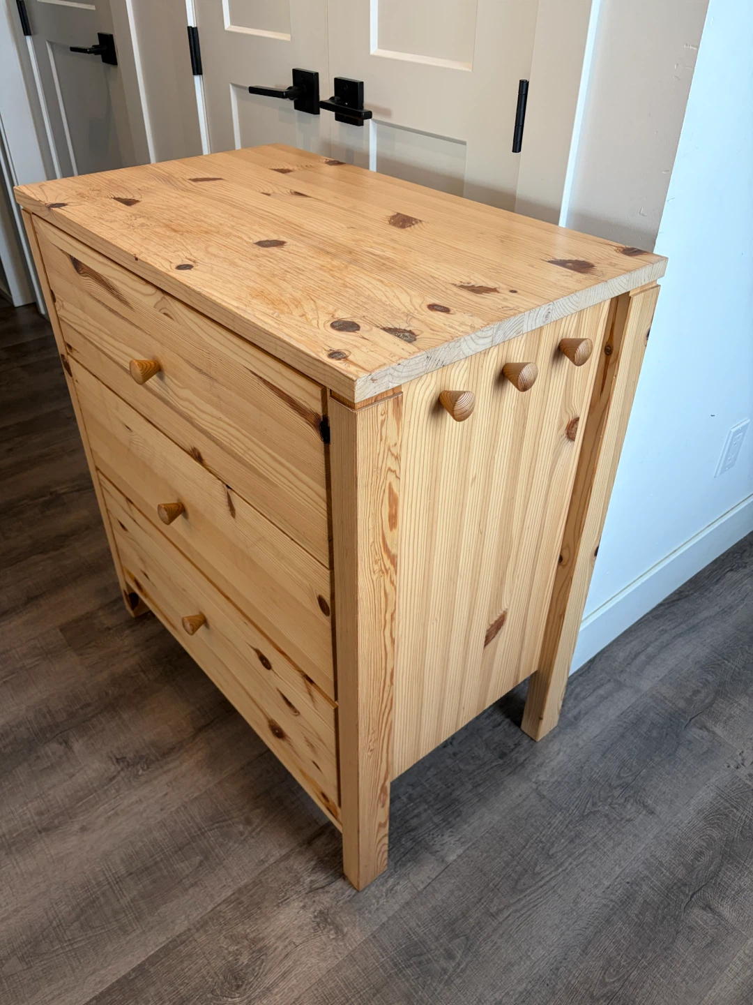 IKEA Wooden dresser with 3 drawers - photo 5