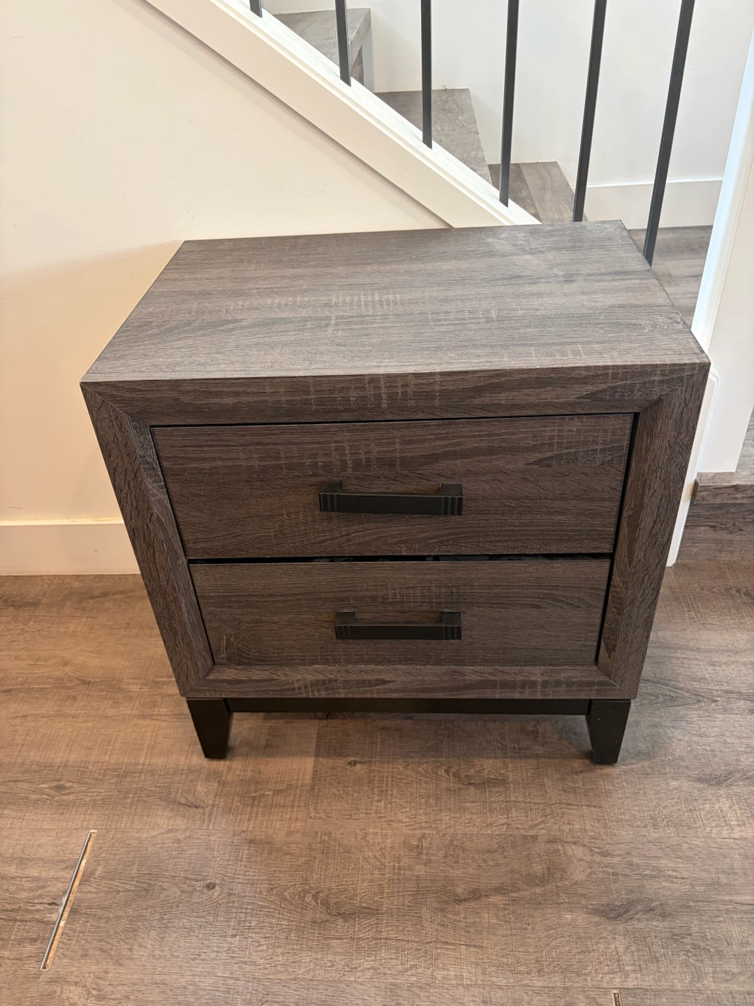The BRICK nightstand in dark brown