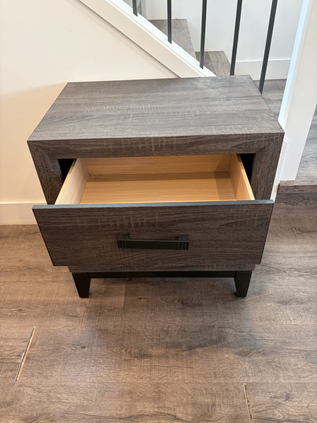 The BRICK nightstand in dark brown - photo 2