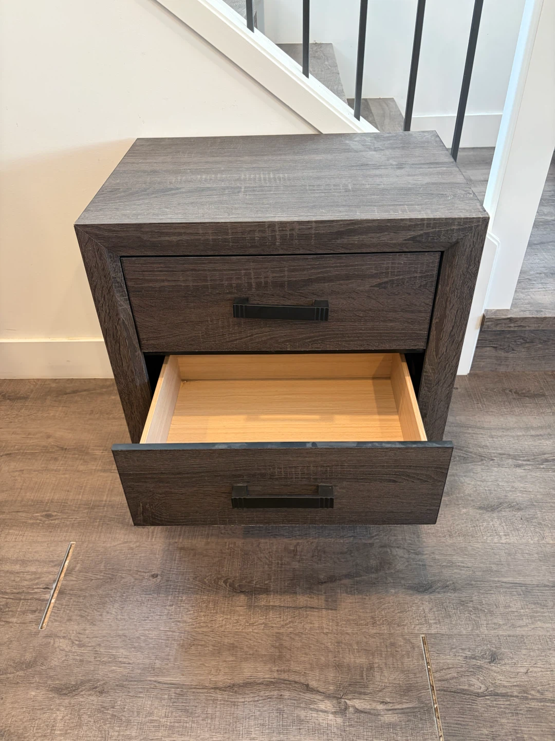 The BRICK nightstand in dark brown - photo 3
