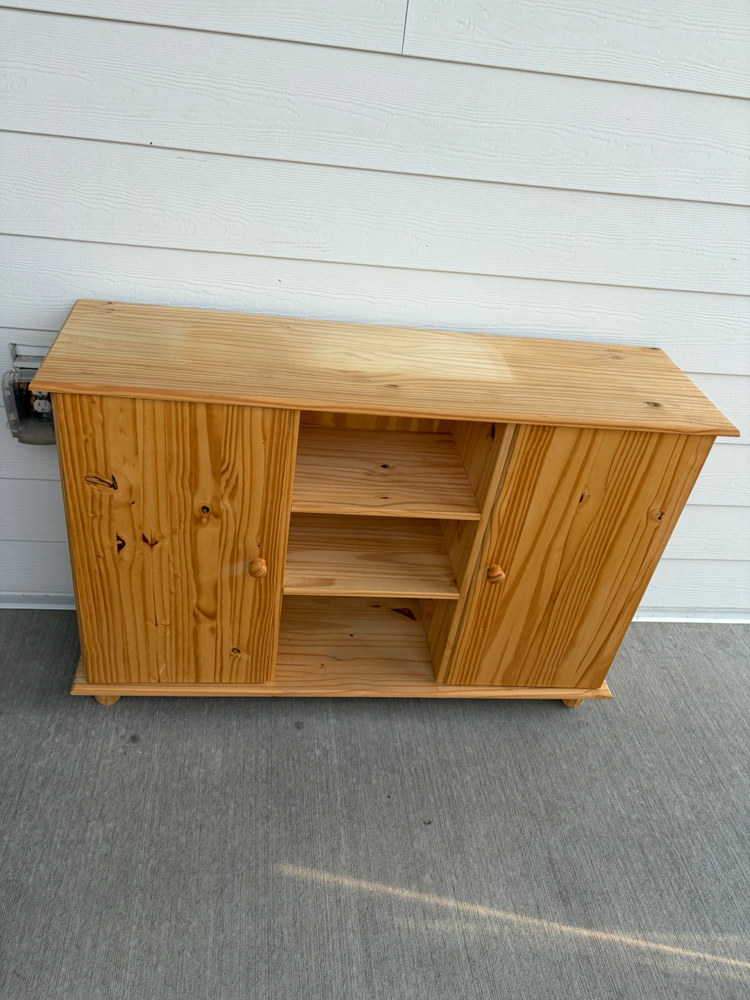 wooden TV stand cabinet