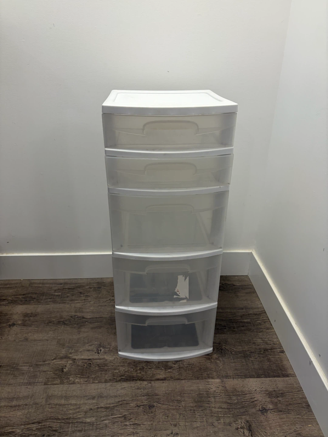 plastic container drawer unit