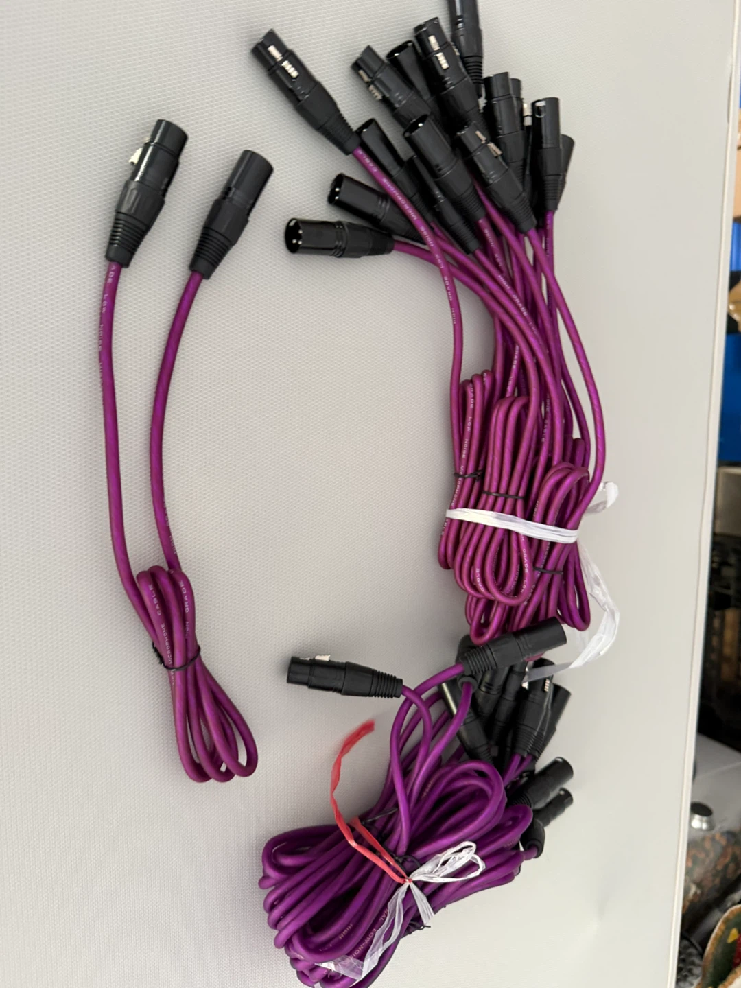 Purple XLR Cables (Bulk Lot)