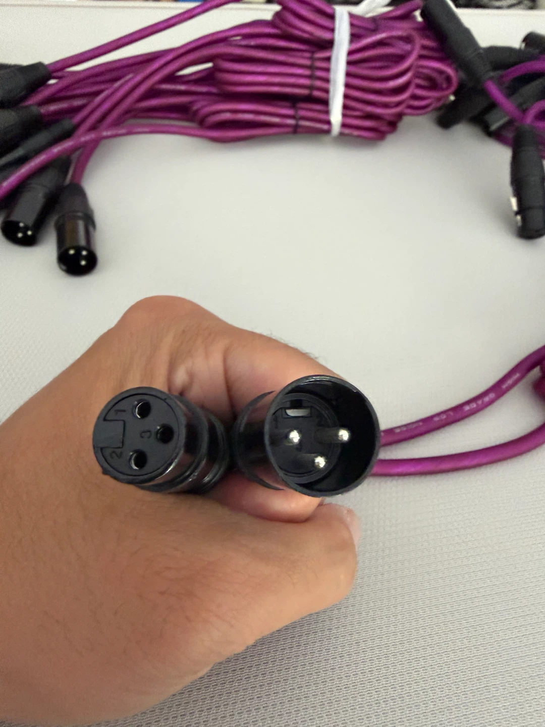 Purple XLR Cables (Bulk Lot) - photo 2