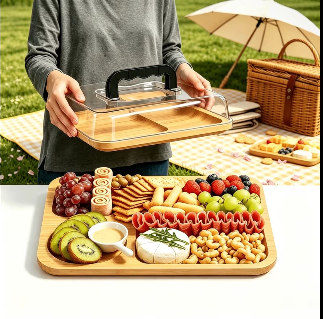 Bamboo Serving Platter - photo 3