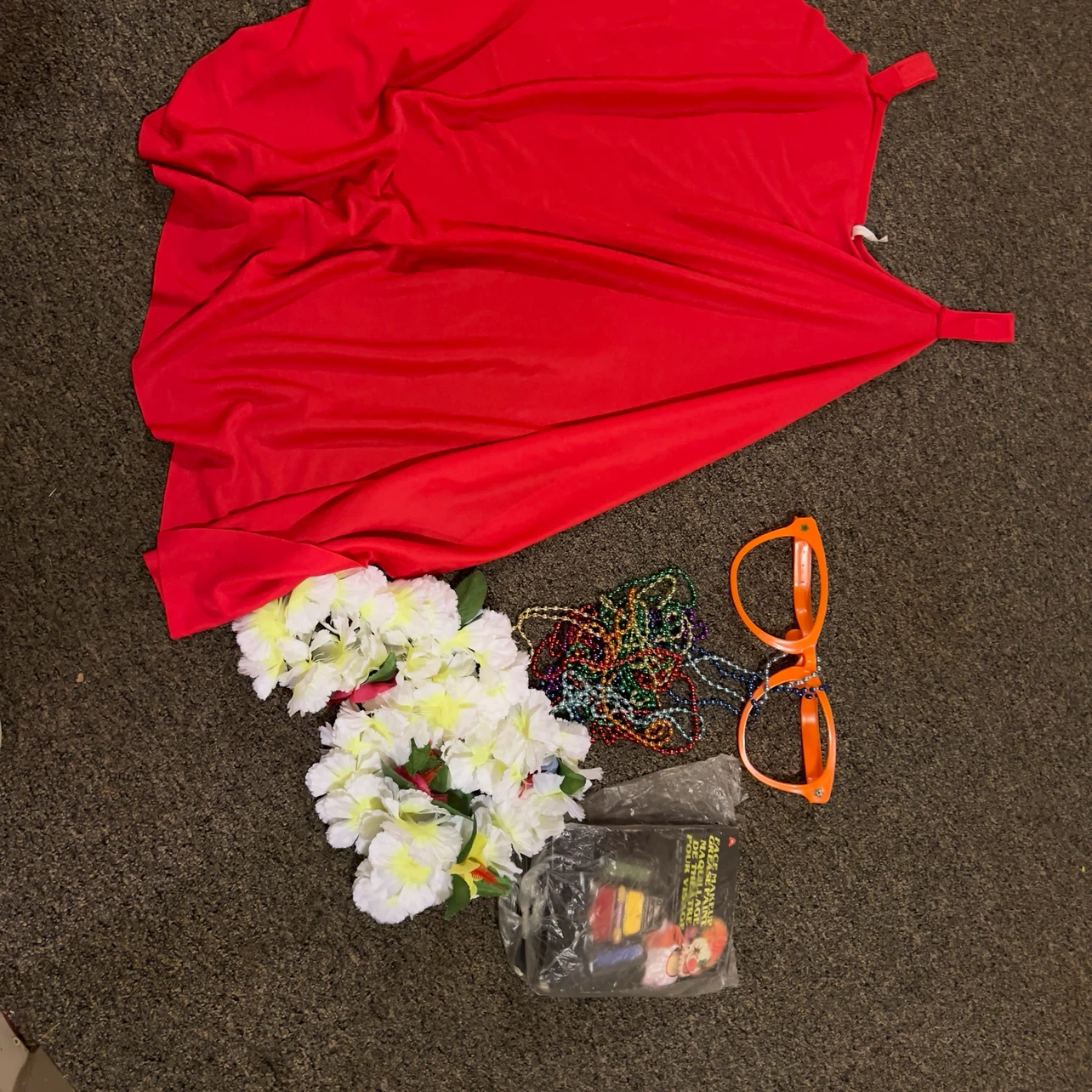 Red Cape and Costume Accessories Set