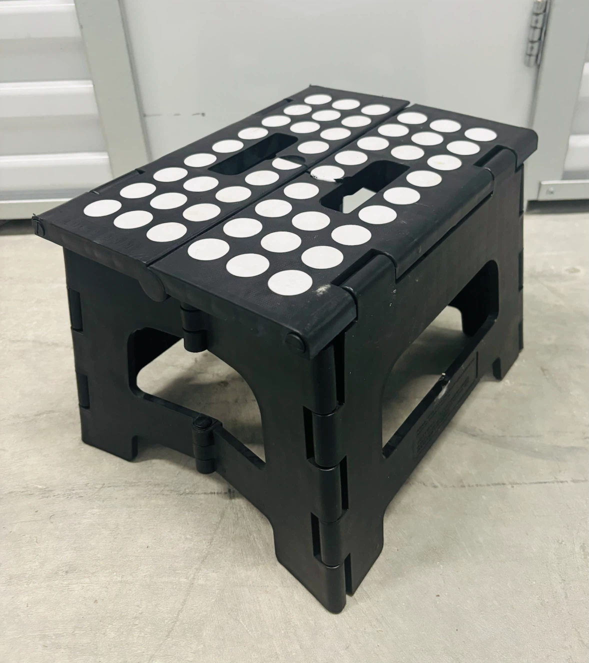 Black Folding One Step Stool