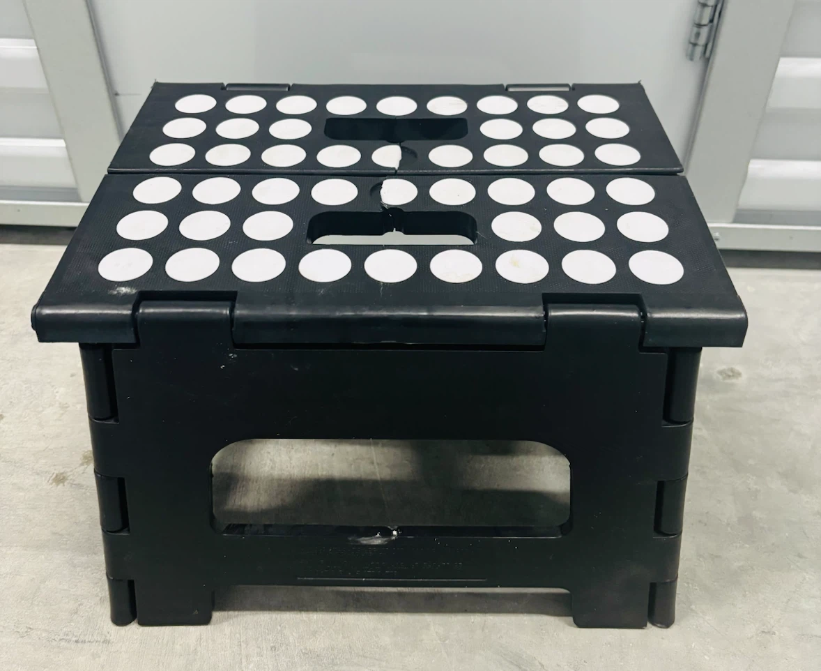 Black Folding One Step Stool - photo 3
