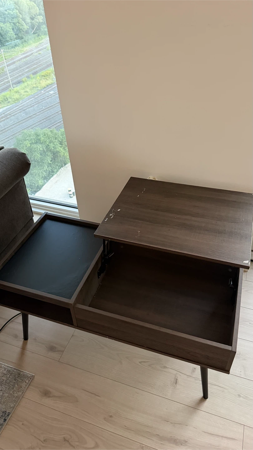 Lift-Top Coffee Table with Storage - photo 2