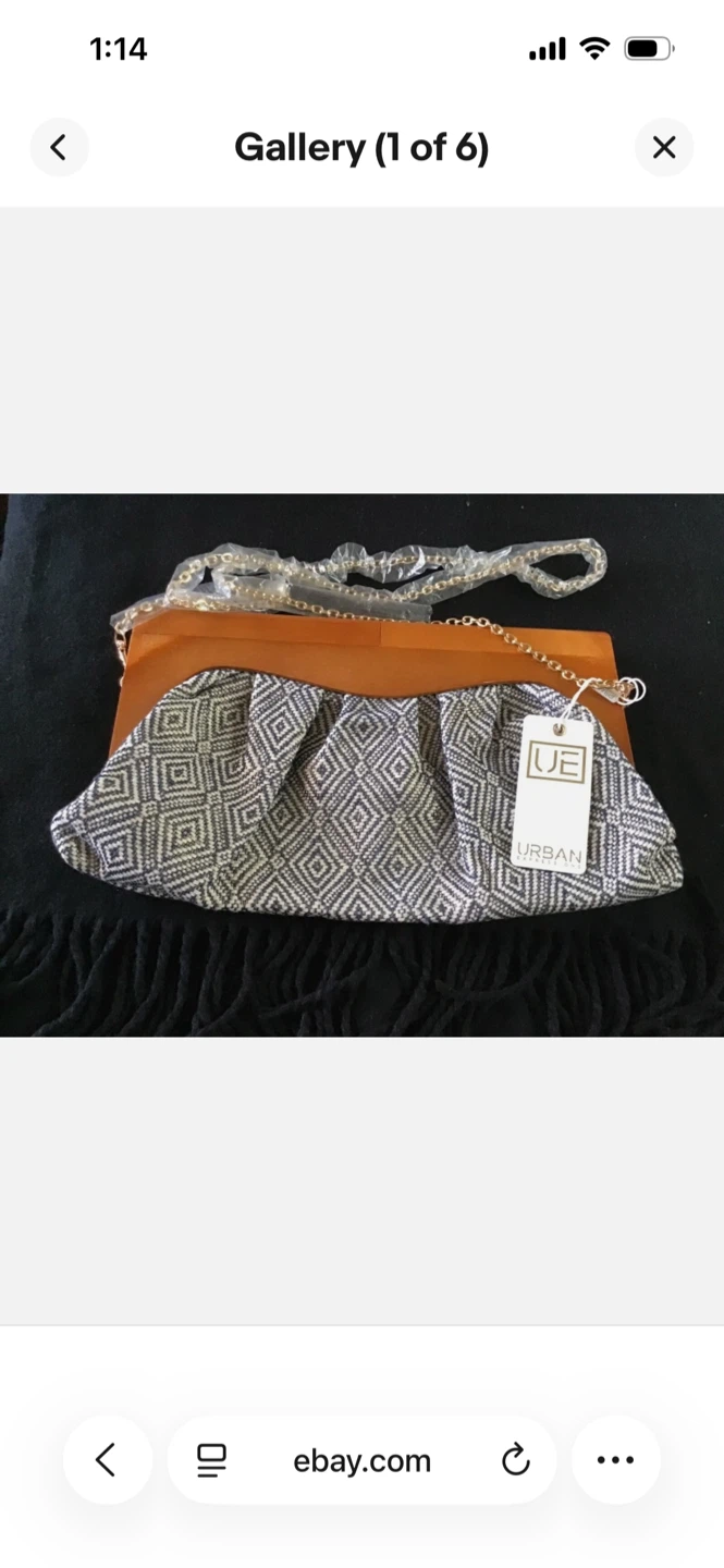 Urban Expressions Clutch Purse with Wooden Frame - photo 2