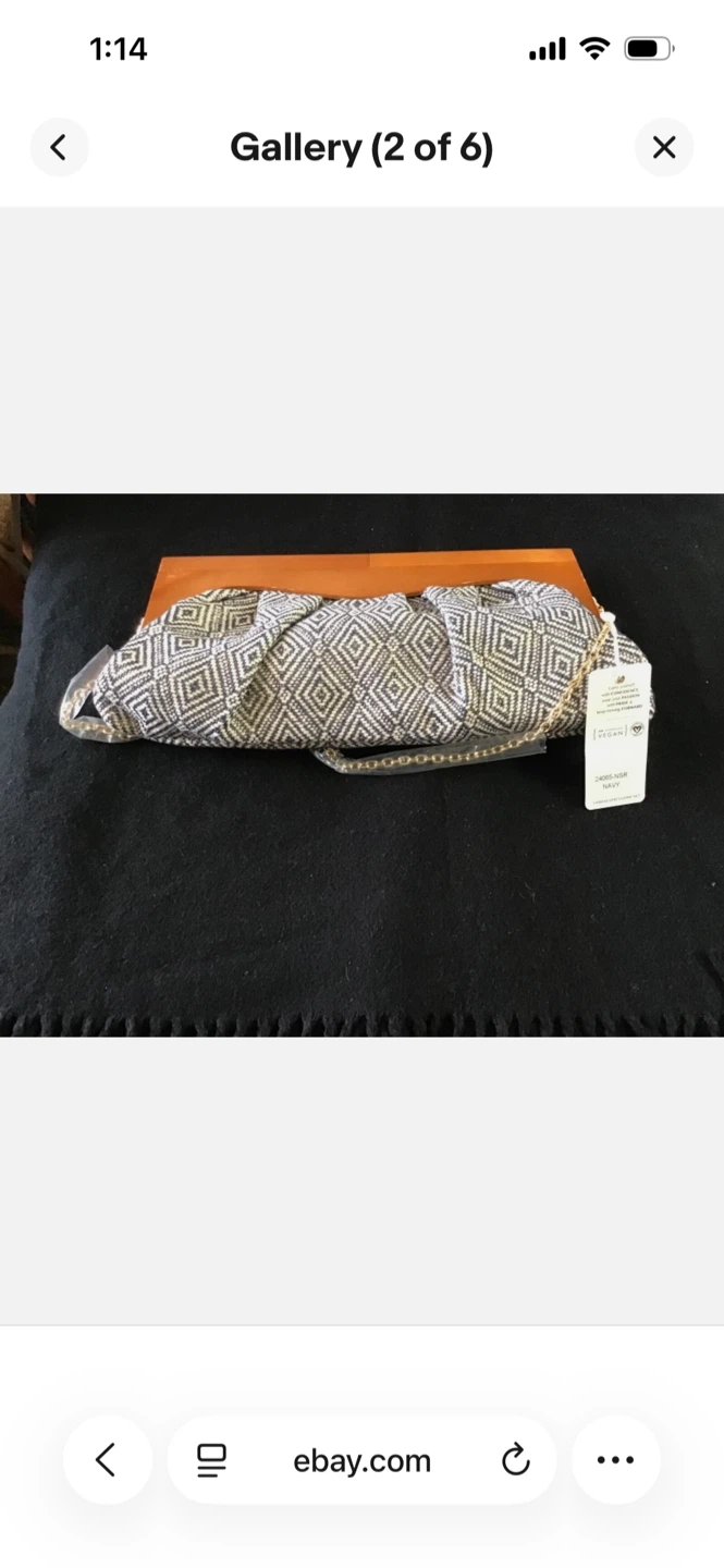 Urban Expressions Clutch Purse with Wooden Frame - photo 3